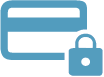 Credit Card with a lock icon